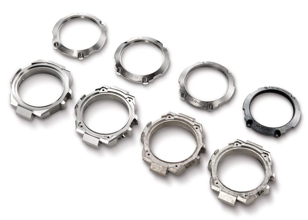 Hybrid titanium bezel crafting