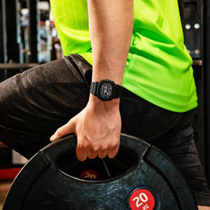 Image of watch while lifting a weight